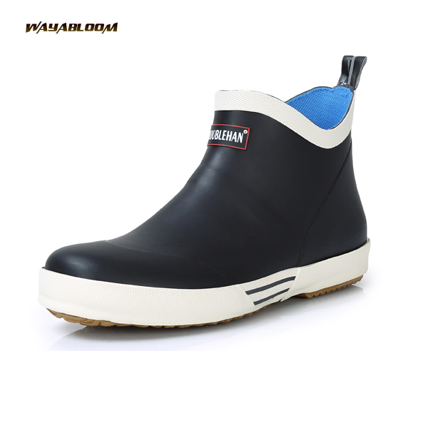 ODM OEM rubber western gum design neoprene half rain boots